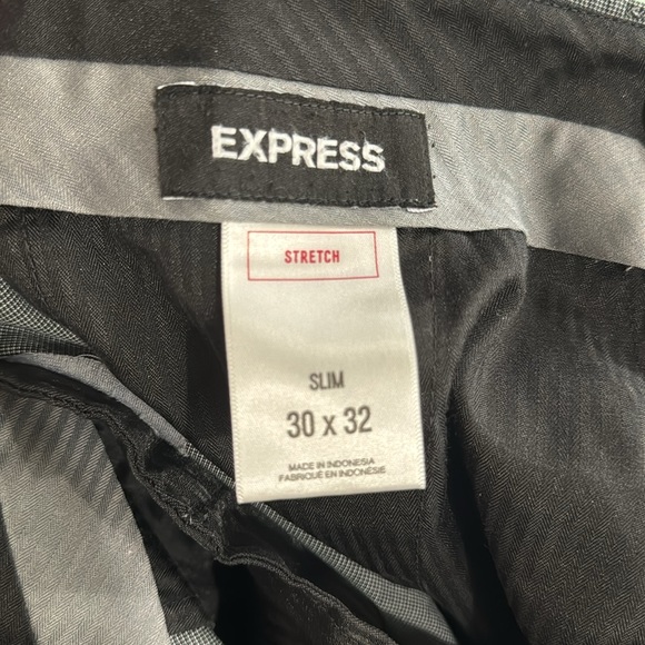 Express Men’s Stretch Slim Trouser - Grey (30 x 32) - Picture 6 of 6